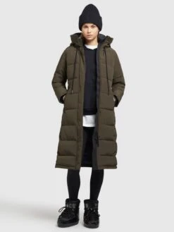 Khujo Manteaux Dhiver Manteau D’hiver Rugg Femme Olive -Khujo 6fd9ef1b5c1b23ba6a1a514526228705
