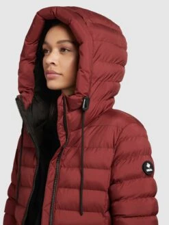 Khujo Manteaux Dhiver Manteau D’hiver Mimi Femme Rouge Rouille -Khujo 7527d489c8287c4451e07515d4cc4525