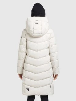 Khujo Manteaux De Mi-saison Manteau Mi-saison Klayd Femme Blanc Cassé -Khujo 7541ea870882a81b0b45971376e8f997