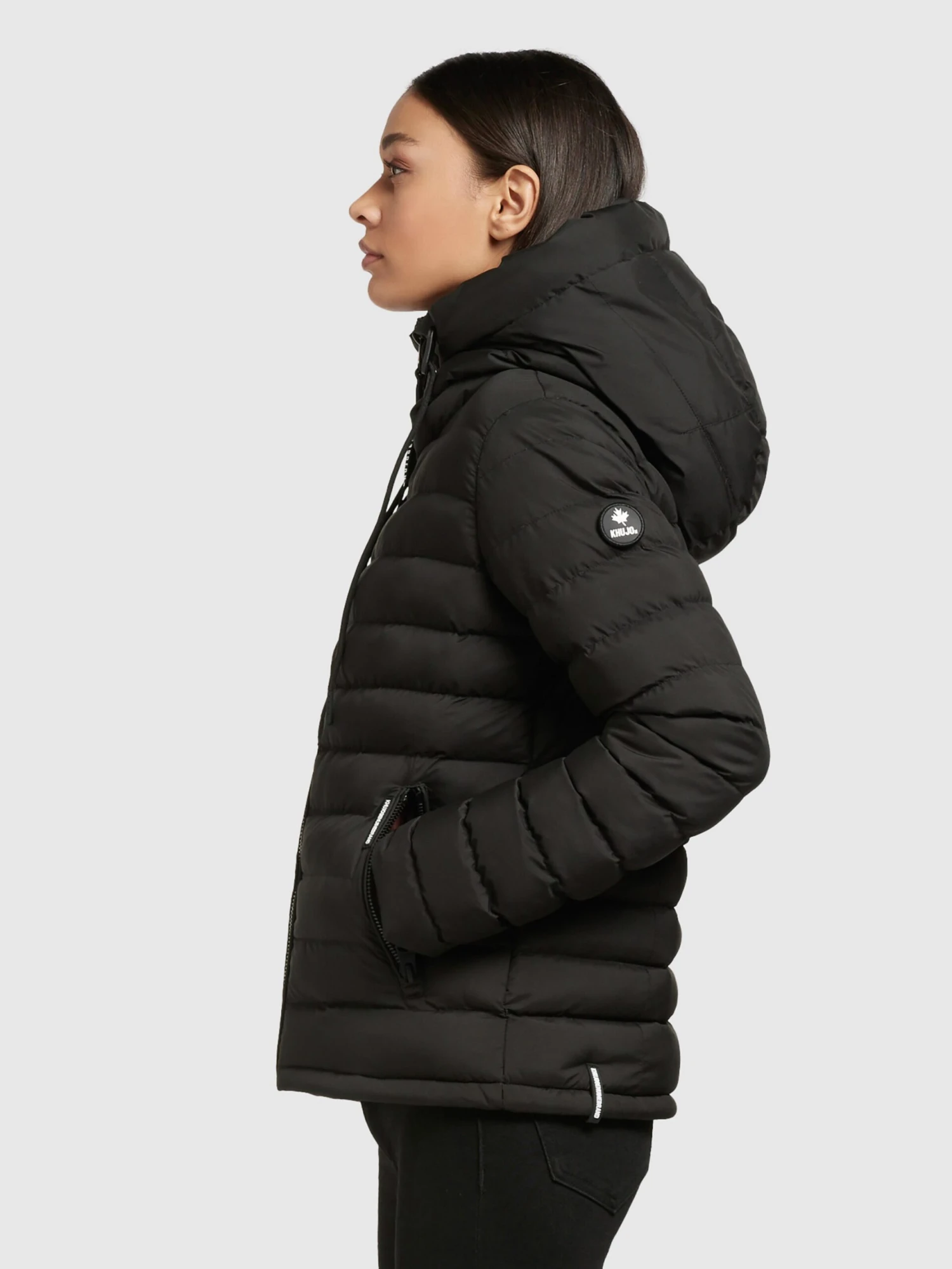 Khujo Vestes De Mi-saison Veste Mi-saison Lovina Femme Noir 7 Khujo Vestes De Mi-saison Veste Mi-saison Lovina Femme Noir – Image 5