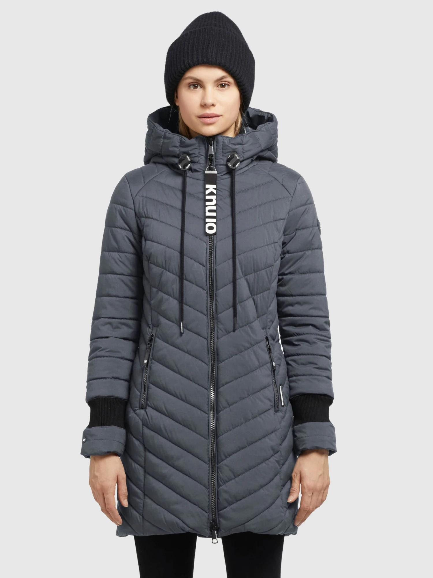 Khujo Manteaux Dhiver Manteau D’hiver Nita Femme Anthracite 4 Khujo Manteaux Dhiver Manteau D’hiver Nita Femme Anthracite – Image 2