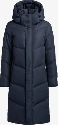 Khujo Manteaux Dhiver Manteau D’hiver Torino 3 Femme Bleu Foncé