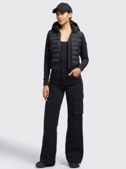 Khujo Vestes De Mi-saison Veste Mi-saison Dalis Matt Femme Noir -Khujo 7806a91d30ebf5fac3e2cea7ed84a1f5