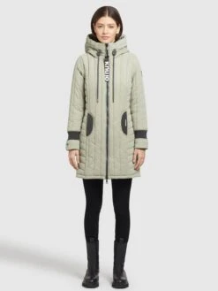 Khujo Manteaux De Mi-saison Manteau Mi-saison Jerry Femme Menthe -Khujo 7b1a0f45e4ade12064b001b920ded87e