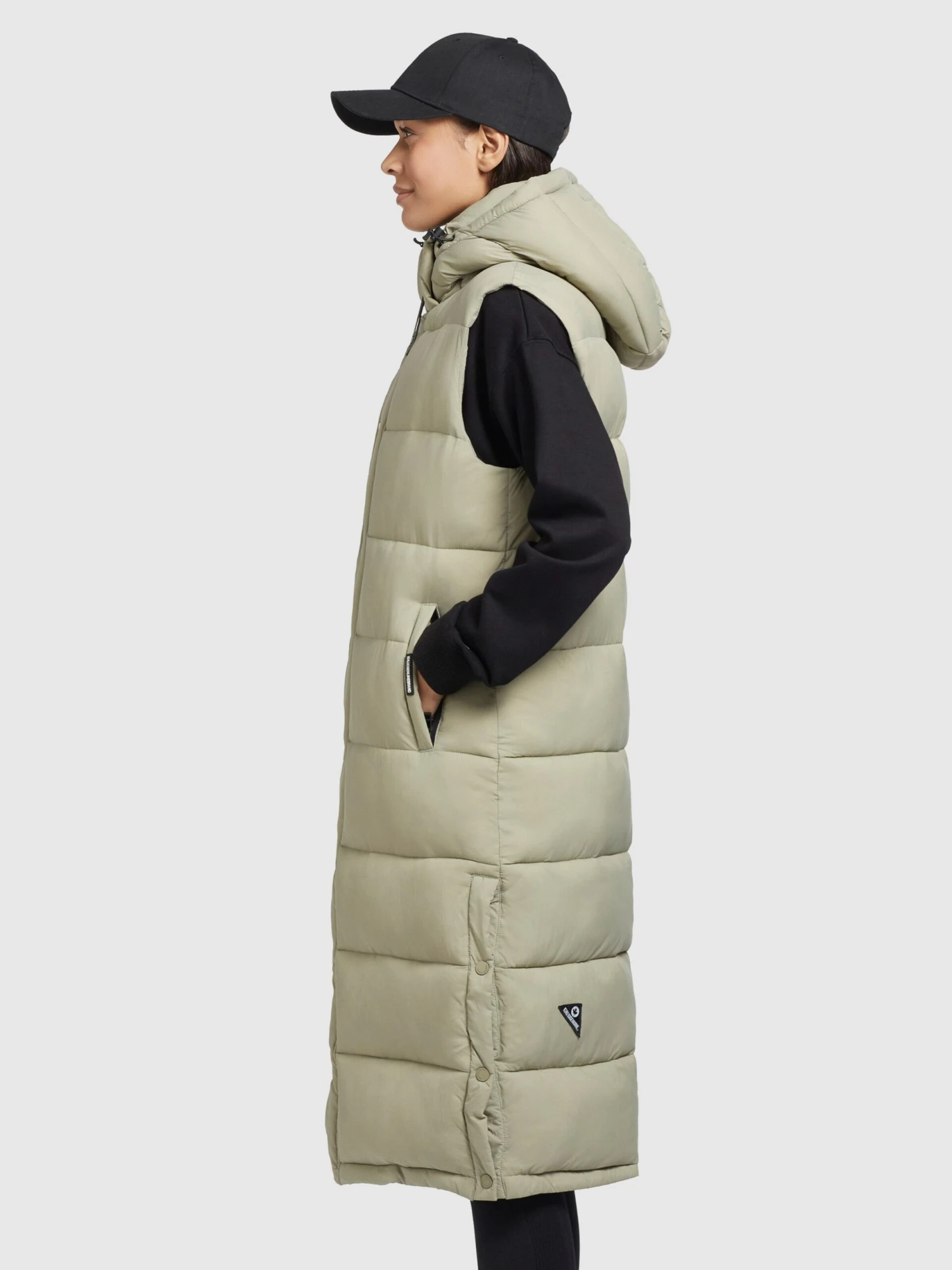 Khujo Vestes Sans Manches Gilet Magneta Femme Vert Pastel 7 Khujo Vestes Sans Manches Gilet Magneta Femme Vert Pastel – Image 5