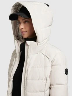 Khujo Manteaux Courts Manteau Mi-saison Amary Femme Blanc Cassé -Khujo 7ec4278bdbd249758556e72445ce4e3f