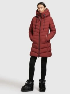 Khujo Manteaux Courts Manteau D’hiver Tuhani Femme Rouge Rouille -Khujo 7fa44761e33d6b7a9949ffa7b1cdf0f5