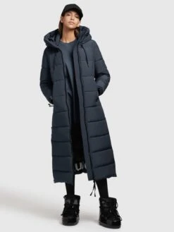 Khujo Manteaux Dhiver Manteau D’hiver Deria Femme Bleu Foncé -Khujo 86d3fb1490e7e79ede4a9d245e8aefef