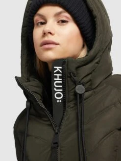 Khujo Vestes De Mi-saison Veste Mi-saison Stern Femme Kaki -Khujo 88482647a36db8dbf0df693a7515d200