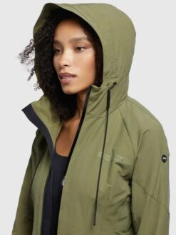 Khujo Parkas Parka Mi-saison Femme Olive -Khujo 8c23c7846942d7855b93ff7c7cc413c1