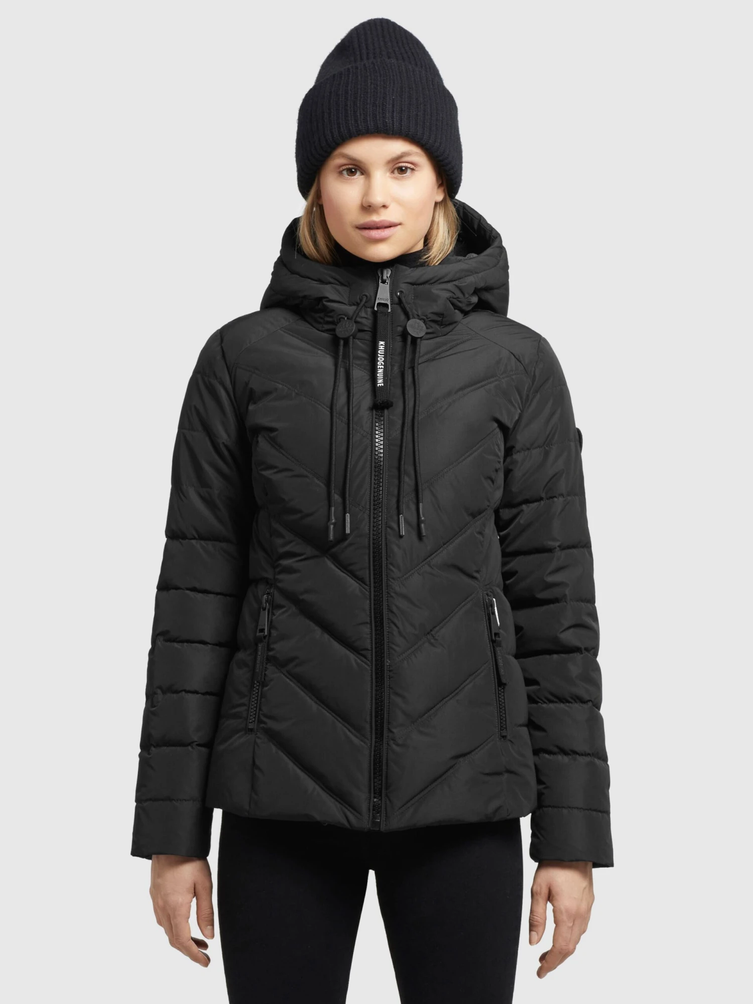 Khujo Vestes De Mi-saison Veste Mi-saison Stern Femme Noir 4 Khujo Vestes De Mi-saison Veste Mi-saison Stern Femme Noir – Image 2