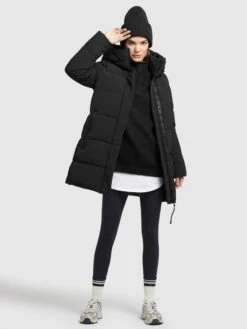 Khujo Manteaux Courts Manteau D’hiver Wente Femme Noir -Khujo 8dc184144e16ddc4831435d8bc86d417