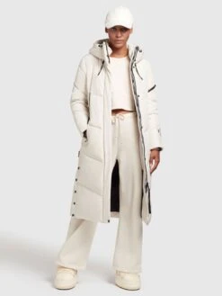 Khujo Manteaux Dhiver Manteau D’hiver Sonje 4 Femme Blanc Cassé -Khujo 8ed41694cdba9a114d5585b7ed491758