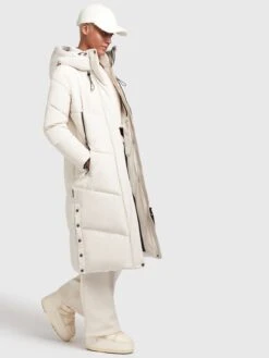 Khujo Manteaux Dhiver Manteau D’hiver Sonje 4 Femme Blanc Cassé -Khujo 91613ff2e45e4b5e04a34c83220dce3a