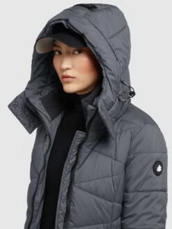 Khujo Manteaux De Mi-saison Manteau Mi-saison Fitt Light Femme Gris Foncé -Khujo 959775e15a869d9e0a85823ab0496e27