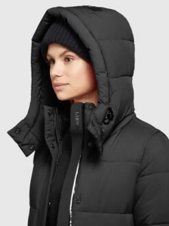 Khujo Manteaux Dhiver Manteau D’hiver EMORIA MATT Femme Noir -Khujo 97bc7212f7163d7b9bd1d5b9e2ee03ce