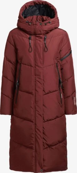 Khujo Manteaux Dhiver Manteau D’hiver SONJE4 Femme Rouge Rouille