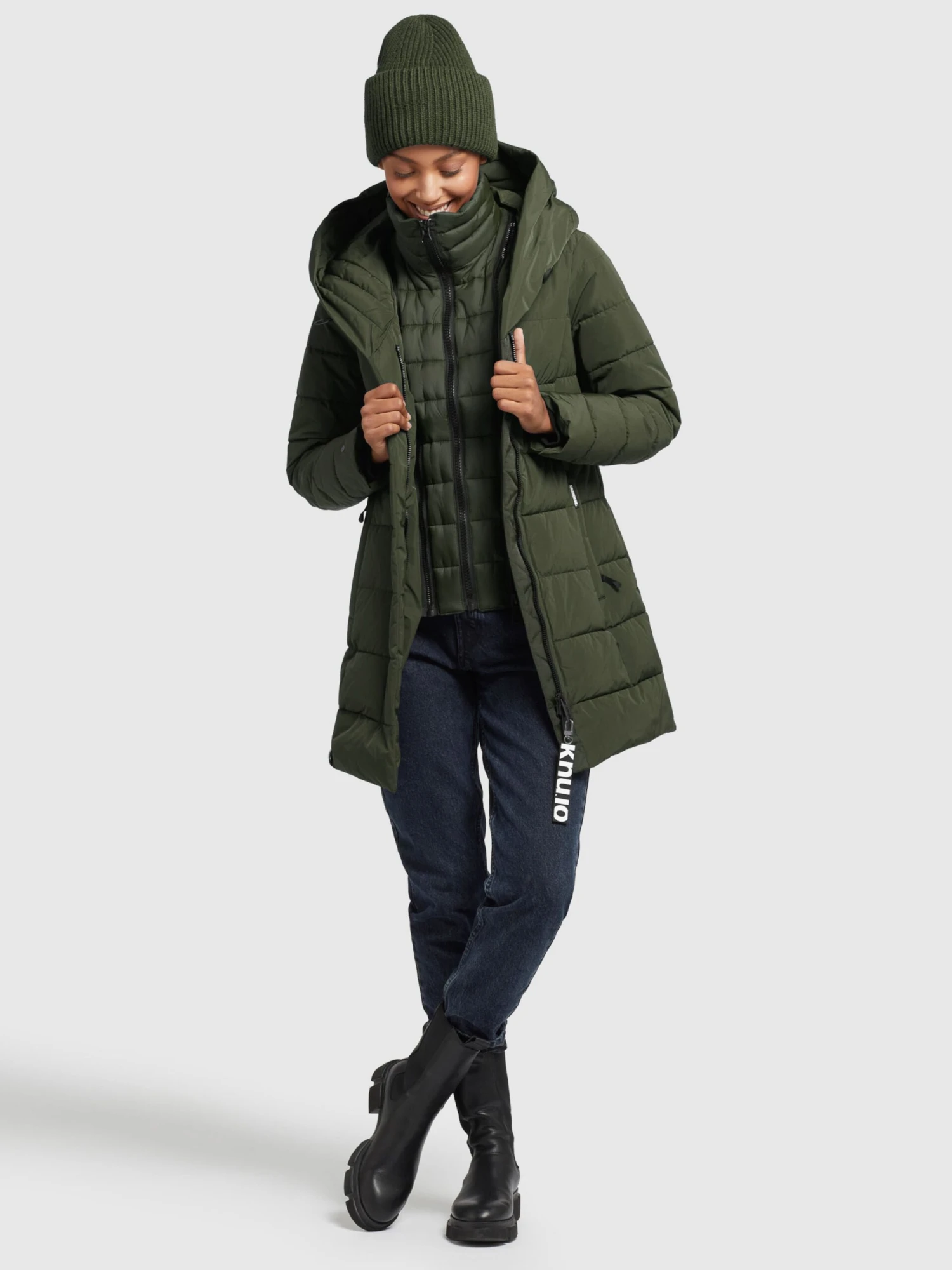 Khujo Manteaux Courts Manteau D’hiver Floyt Femme Olive 8 Khujo Manteaux Courts Manteau D’hiver Floyt Femme Olive – Image 6