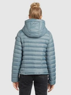 Khujo Vestes De Mi-saison Veste Mi-saison Lovina Femme Bleu-gris -Khujo a17338fe48f24b2de64f44f6f8a090f9