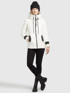 Khujo Vestes Dhiver Veste D’hiver Femme Blanc -Khujo a1f5e631c8e85dde975797c73ea090da
