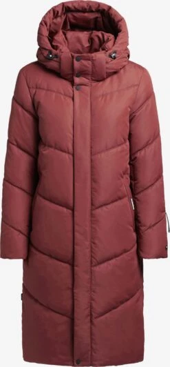 Khujo Manteaux Dhiver Manteau D’hiver Torino 3 Femme Rouge Rouille