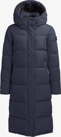 Khujo Manteaux Dhiver Manteau D’hiver TIONE Femme Bleu Marine