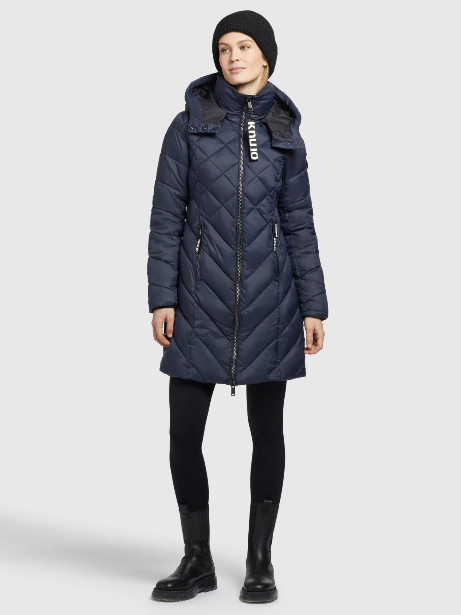 Khujo Manteaux De Mi-saison Manteau Mi-saison Aneth Femme Bleu Marine 8 Khujo Manteaux De Mi-saison Manteau Mi-saison Aneth Femme Bleu Marine – Image 6