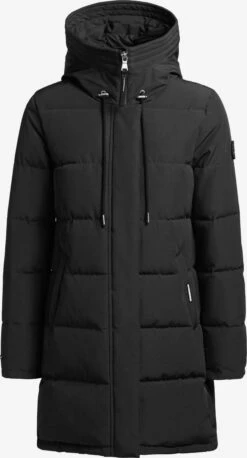 Khujo Manteaux Courts Manteau D’hiver Mats Femme Noir
