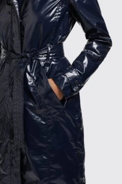 Khujo Manteaux De Pluie Manteau Mi-saison Alecia Femme Bleu Nuit -Khujo a9b2f702bfd51ce6f19a303a2b19667f
