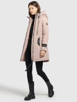 Khujo Manteaux De Mi-saison Manteau Mi-saison Jerry Femme Rose Ancienne -Khujo acda6bbc56b4bd17b13a36fb15981965