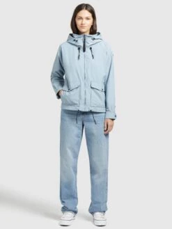 Khujo Vestes De Mi-saison Veste Mi-saison BLAIR Femme Bleu Clair -Khujo ae196e1a846d2e5f355bbc7362d4f948