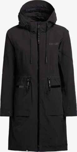 Khujo Parkas Parka Mi-saison Femme Noir