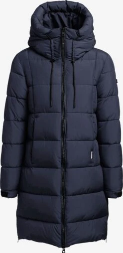 Khujo Manteaux Dhiver Manteau D’hiver Youma Femme Bleu Marine