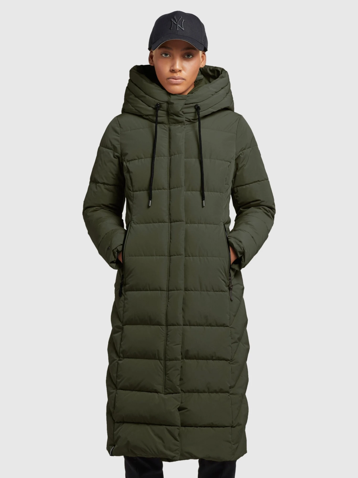 Khujo Manteaux Dhiver Manteau D’hiver Gamber Femme Vert Foncé 4 Khujo Manteaux Dhiver Manteau D’hiver Gamber Femme Vert Foncé – Image 2