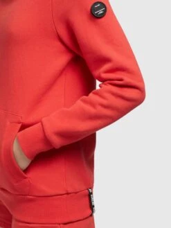 Khujo Sweats à Capuche Sweat-shirt Rhabea Femme Rouge Orangé -Khujo b32e0ede061d04f08f5d51bde0a484c4