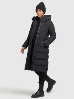 Khujo Manteaux Dhiver Manteau D’hiver Kleo Femme Noir -Khujo b443c4b02b7b7a1d7ae95f7f7ca1359d