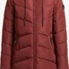 Khujo Manteaux Dhiver Manteau D’hiver Huba Femme Rouge Carmin -Khujo b48830a8244a98b2eca1bcf2b6be5dba