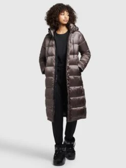 Khujo Manteaux Dhiver Manteau D’hiver Julina Femme Taupe -Khujo b7a53bcbc1a3a87bef6af4f4a49330dc