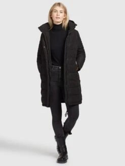 Khujo Manteaux Dhiver Manteau D’hiver Delinas Femme Noir -Khujo bd63a3a487a4cb32169aa9ccfed08523