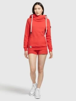 Khujo Sweats à Capuche Sweat-shirt Rhabea Femme Rouge Orangé -Khujo c09f35371cd0bcc04a3e89ee28f1ab0f