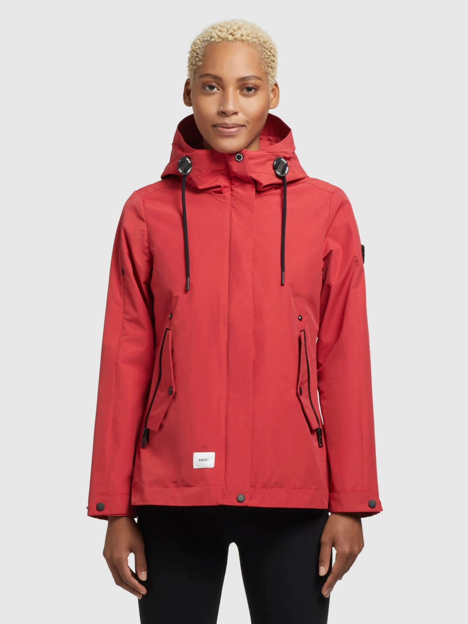 Khujo Vestes De Mi-saison Veste Mi-saison KAYA Femme Rouge 8 Khujo Vestes De Mi-saison Veste Mi-saison KAYA Femme Rouge – Image 6