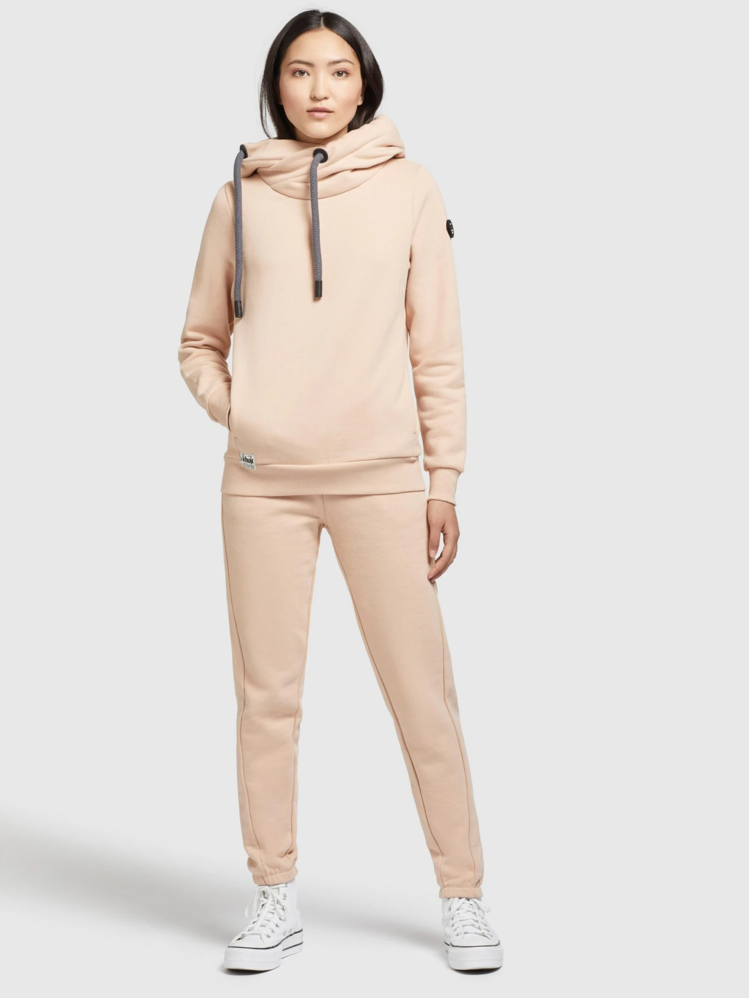 Khujo Sweats à Capuche Sweat-shirt Karima Femme Abricot 4 Khujo Sweats à Capuche Sweat-shirt Karima Femme Abricot – Image 3