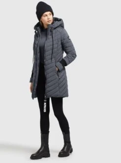 Khujo Manteaux Dhiver Manteau D’hiver Nita Femme Anthracite 12 Khujo Manteaux Dhiver Manteau D’hiver Nita Femme Anthracite -Khujo cd8110bf2d487cb7539f782b02216d04