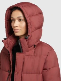 Khujo Manteaux Dhiver Manteau D’hiver Corinna Femme Rouge Rouille -Khujo cf91809359cc86c78fb7e8a0a7c21bc4