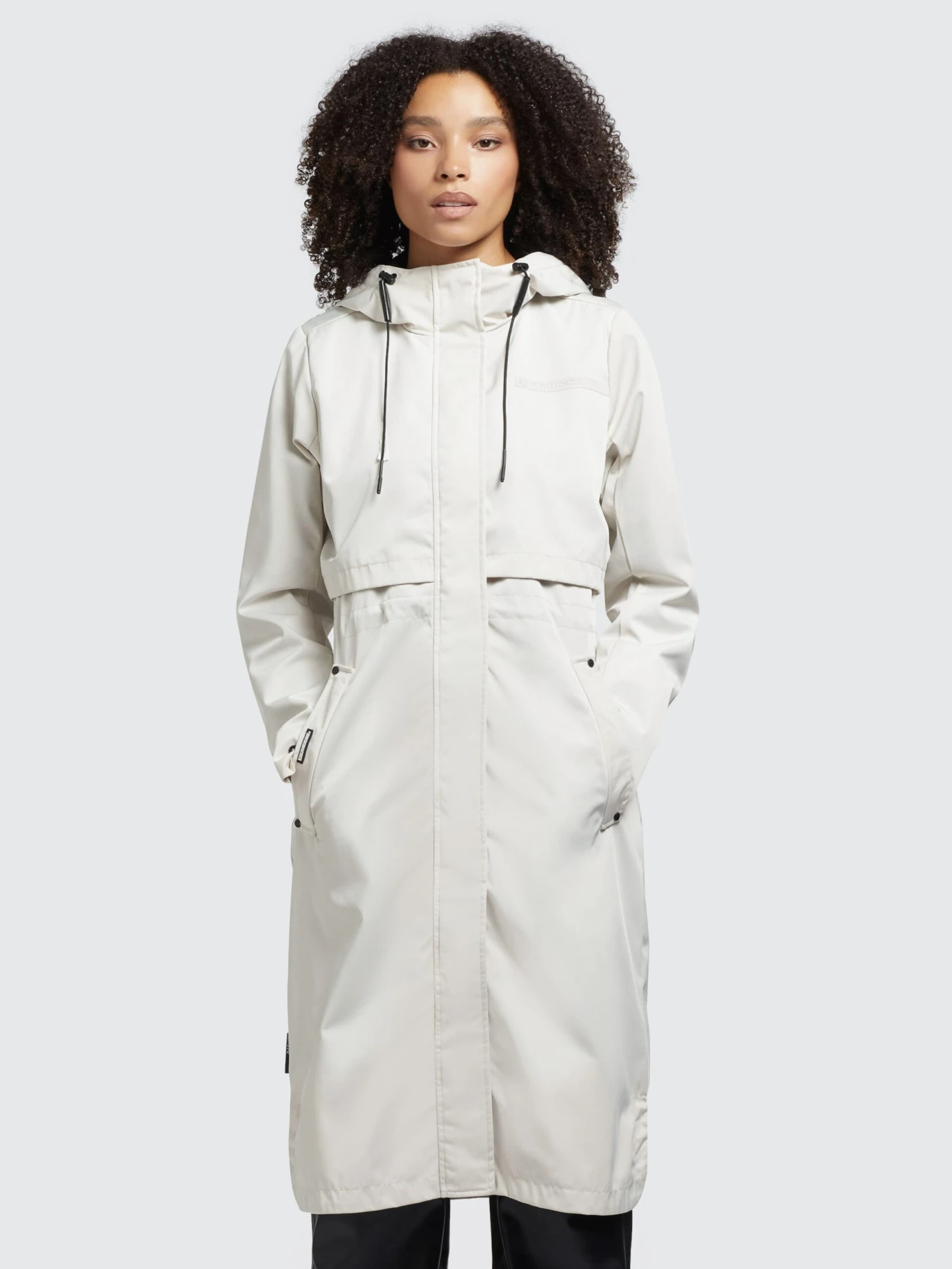 Khujo Manteaux De Mi-saison Manteau Mi-saison Jomana Femme Blanc Cassé 4 Khujo Manteaux De Mi-saison Manteau Mi-saison Jomana Femme Blanc Cassé – Image 2