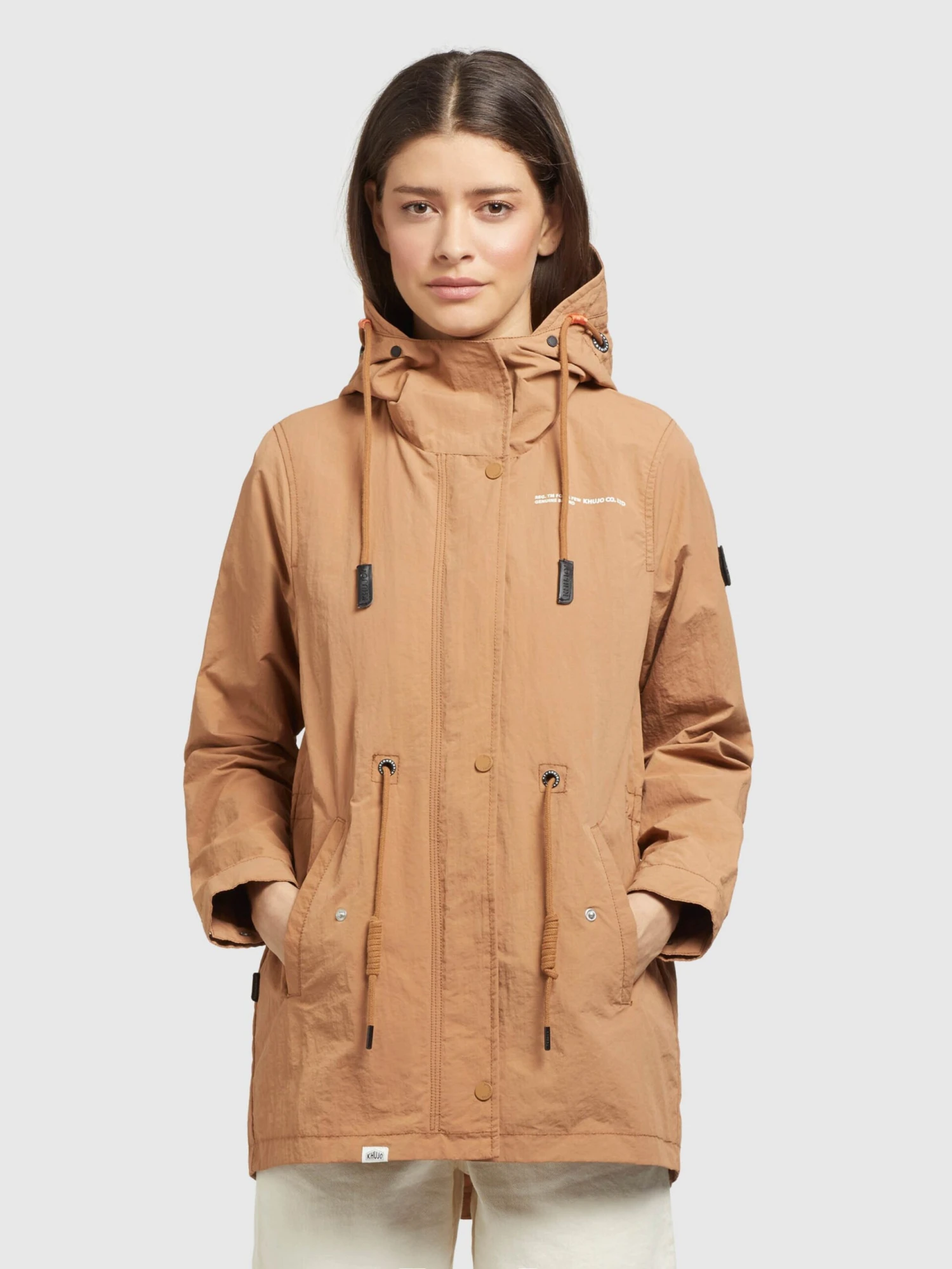 Khujo Vestes De Mi-saison Veste Mi-saison CAIMA Femme Beige 4 Khujo Vestes De Mi-saison Veste Mi-saison CAIMA Femme Beige – Image 2