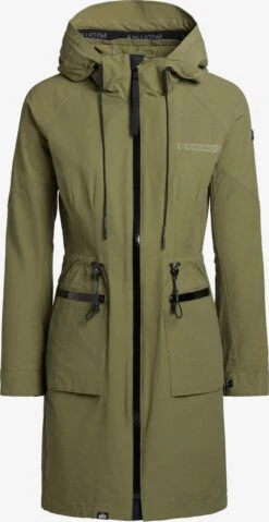 Khujo Parkas Parka Mi-saison Femme Olive
