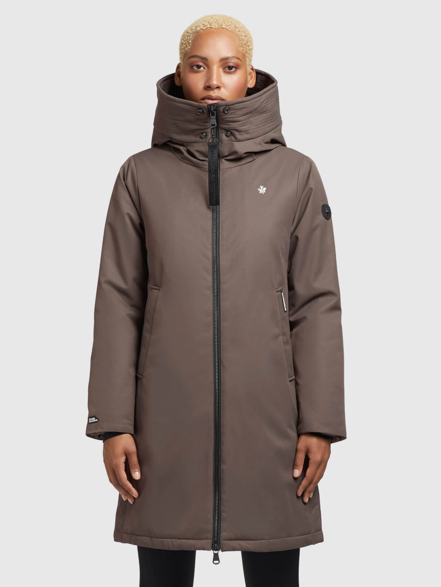 Khujo Manteaux De Mi-saison Manteau Mi-saison Lisad Femme Moka 4 Khujo Manteaux De Mi-saison Manteau Mi-saison Lisad Femme Moka – Image 2