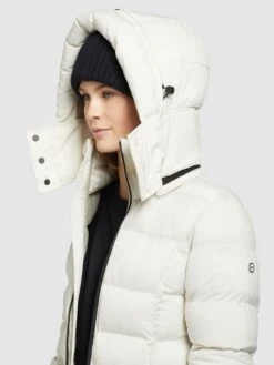 Khujo Manteaux Dhiver Manteau D’hiver OLALLA MATT Femme Blanc Cassé -Khujo dd6d34340ca57fd02b576e6494b22780