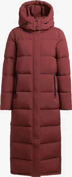 Khujo Manteaux Dhiver Manteau D’hiver EMORIA MATT Femme Lie De Vin